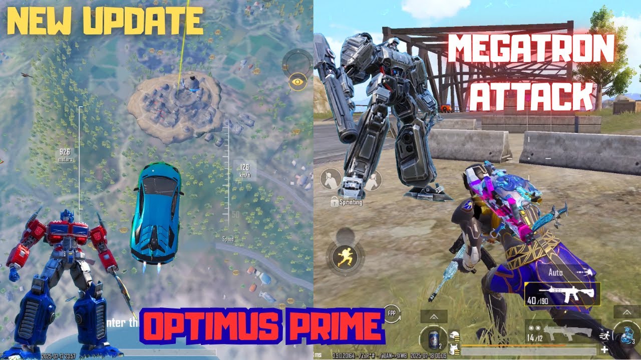 Megatron Attack On Me New Transformers Mode Bgmi 3.9 New Update