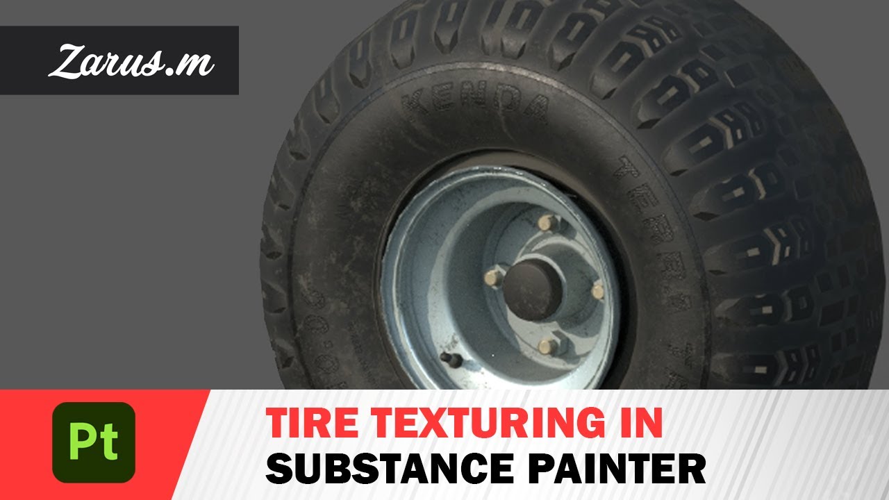 Low Poly Tire Texturing In Substance Painter