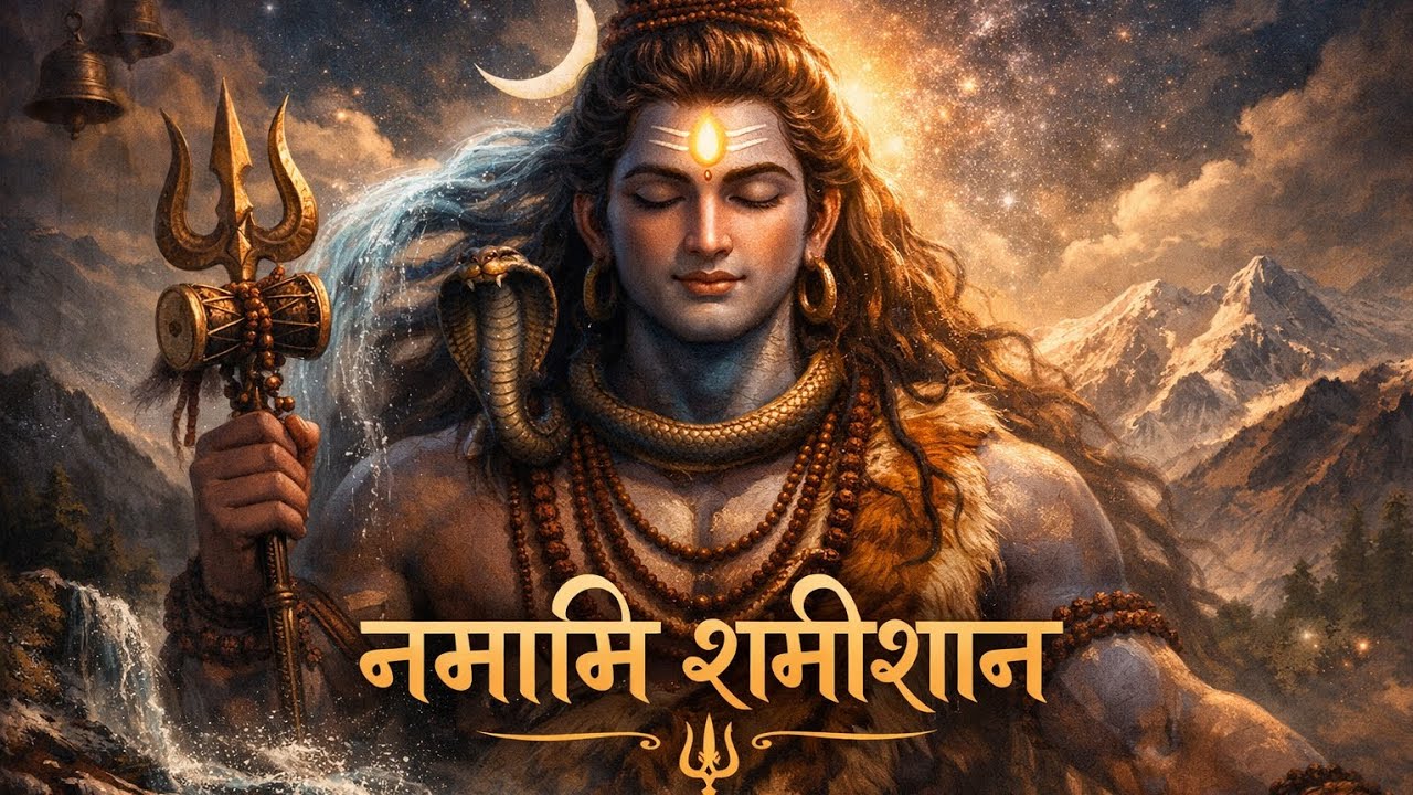 नमामि शमीशान 🔱 रुद्राष्टकम | सुनते ही मन भक्तिमय हो जाएगा | हर हर महादेव | Om Namah Shivaya