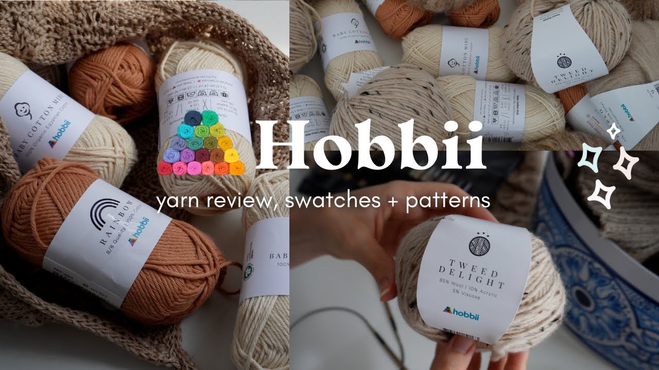 Hobbii Yarn Review (with swatches and patterns)