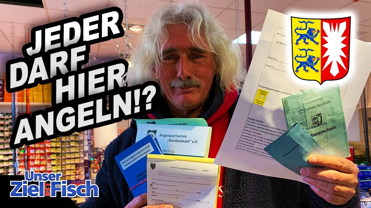 OHNE ANGELSCHEIN HIER? WEG zur ANGELERLAUBNIS in SCHLESWIG-HOLSTEIN - Unser Ziel ist Fisch