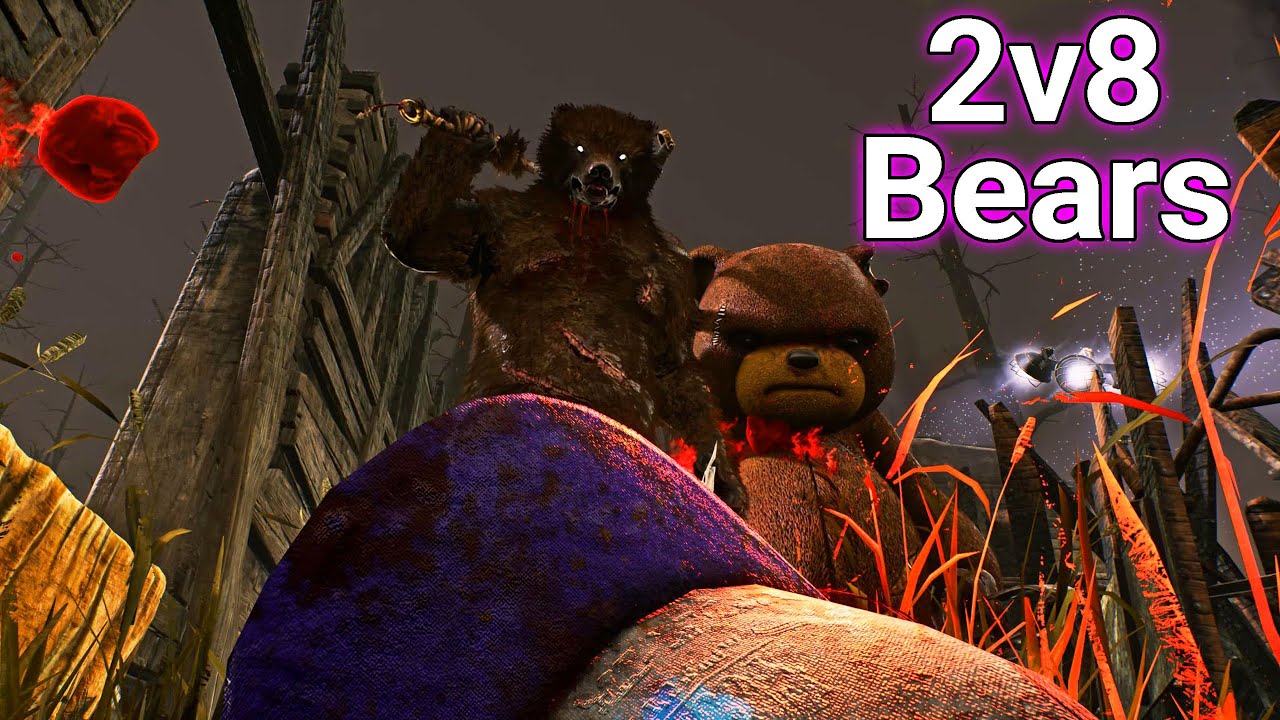 Murderous Bear & Naughty Bear 2v8 Gameplay!
