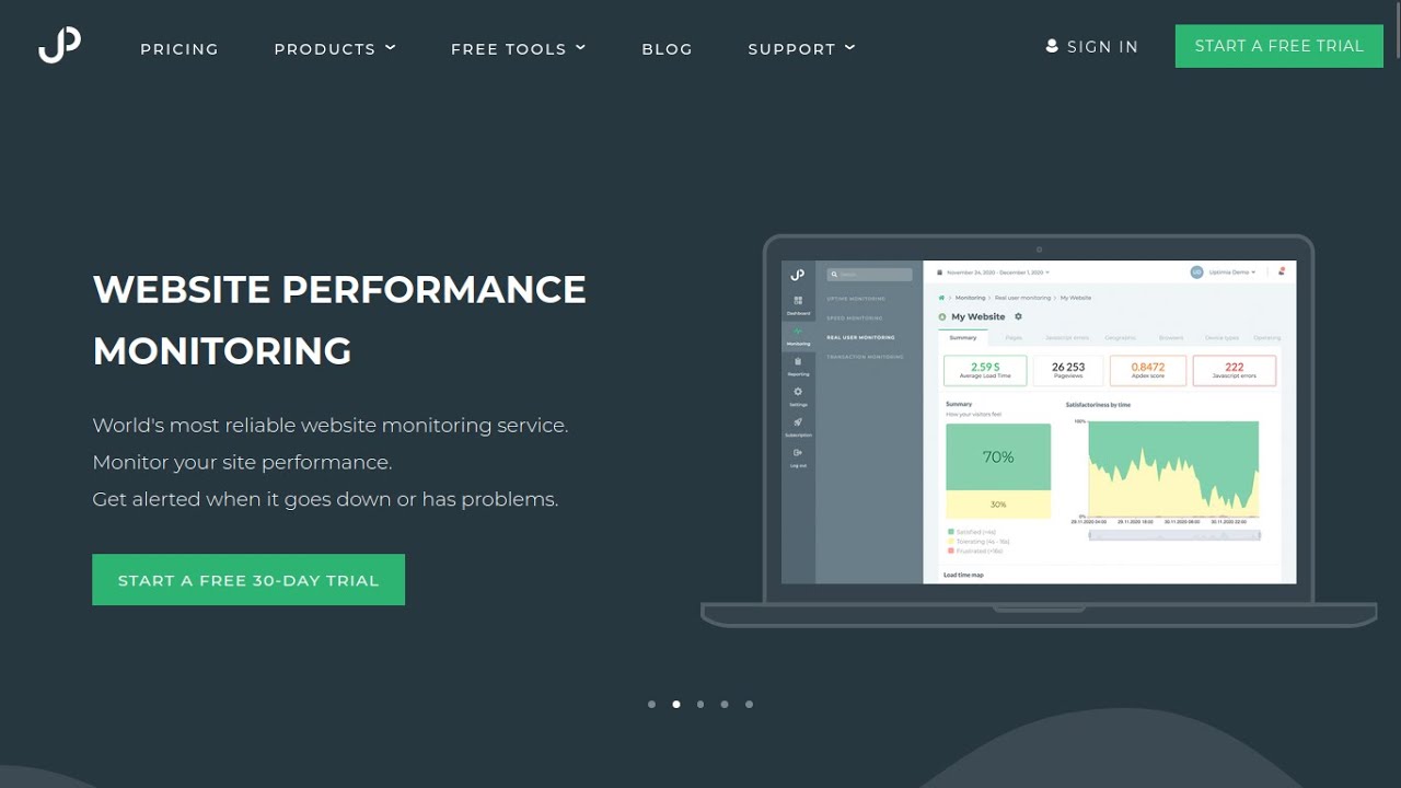 EARN 30% LIFETIME COMMISSION WITH UPTIMIA'S WEBSITE PERFORMANCE MONITORING AFFILIATE PROGRAM 🤑