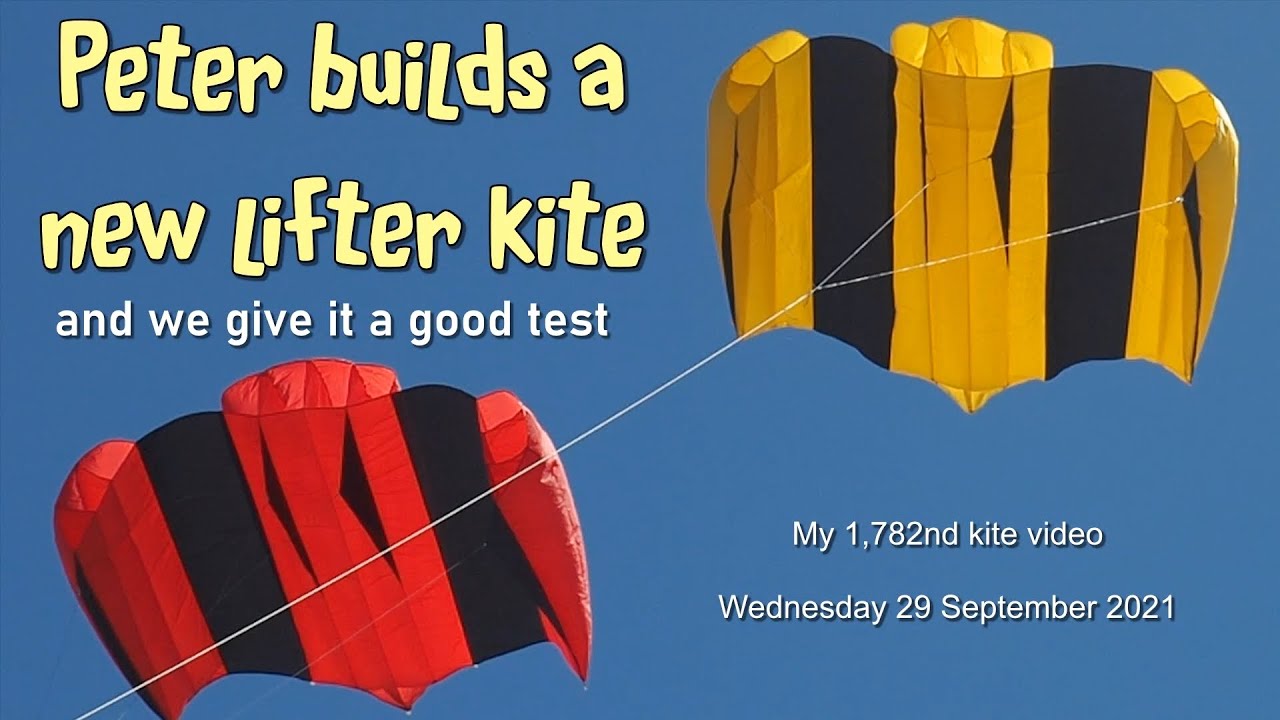 Peter builds a new lifter kite