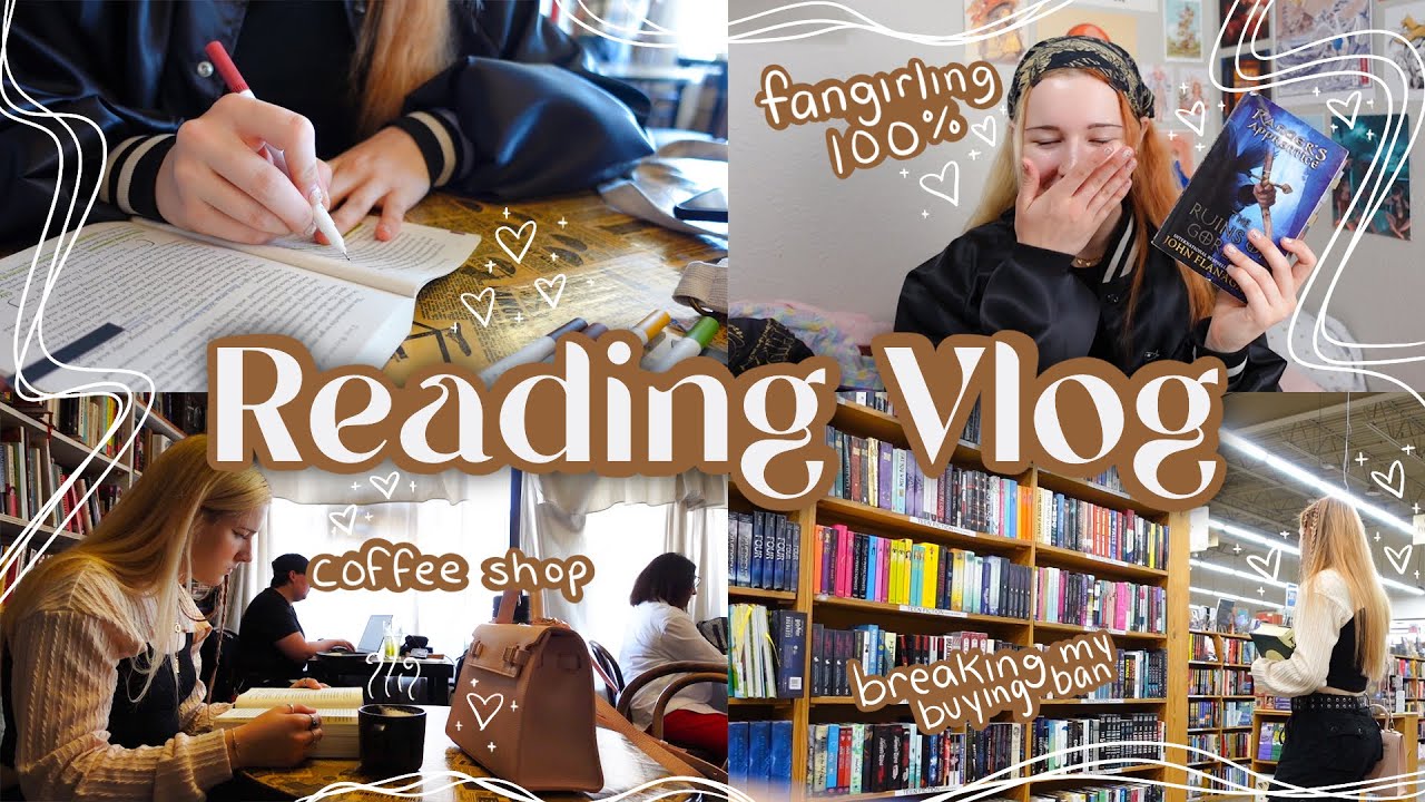 READING VLOG | book shopping, fangirling over Ranger’s Apprentice, and typical shenanigans