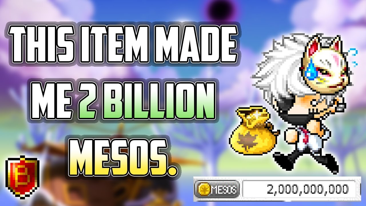 MapleStory - How I Made 2 Billion Mesos FAST [REG SERVER ONLY] [2023]
