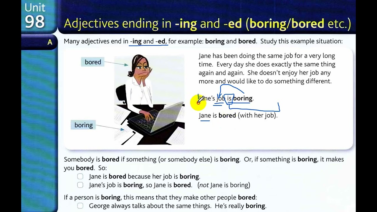 98 Ing and Ed Adjectives