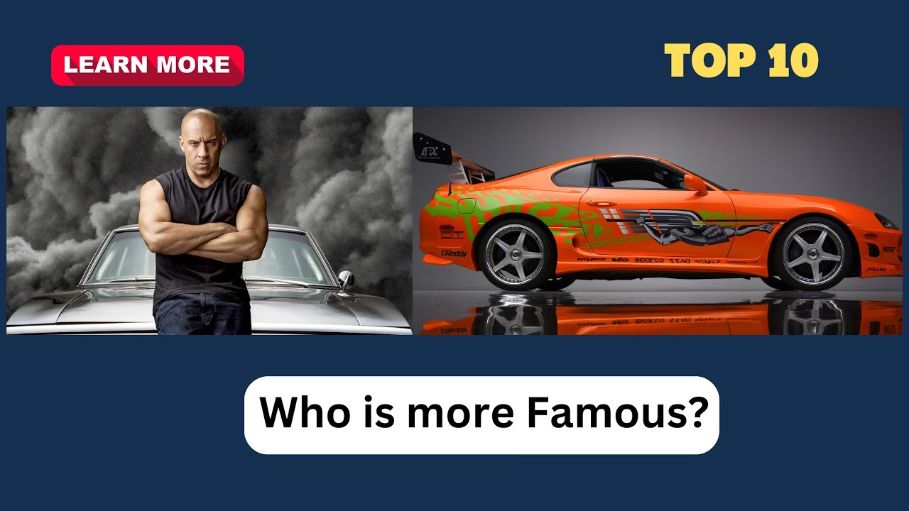 TOP 10 FAMOUS MOVIE CARS!