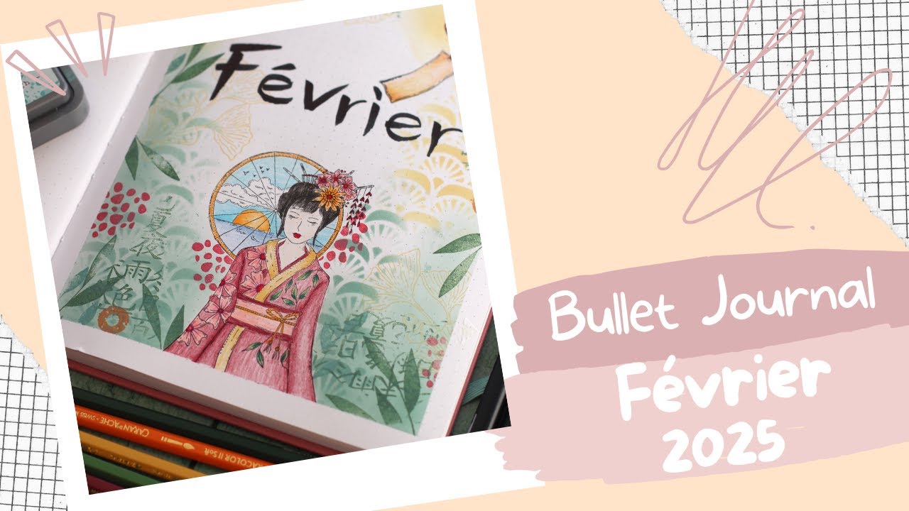 Inspiration Bullet Journal avec la collection Soleil Levant de chez Chou & Flowers