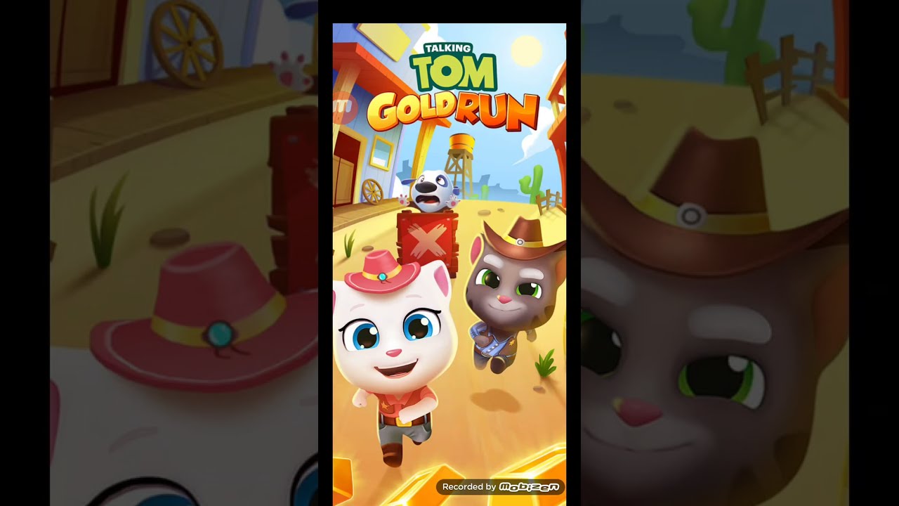 Talking Tom Gold Run Cowboy Angela
