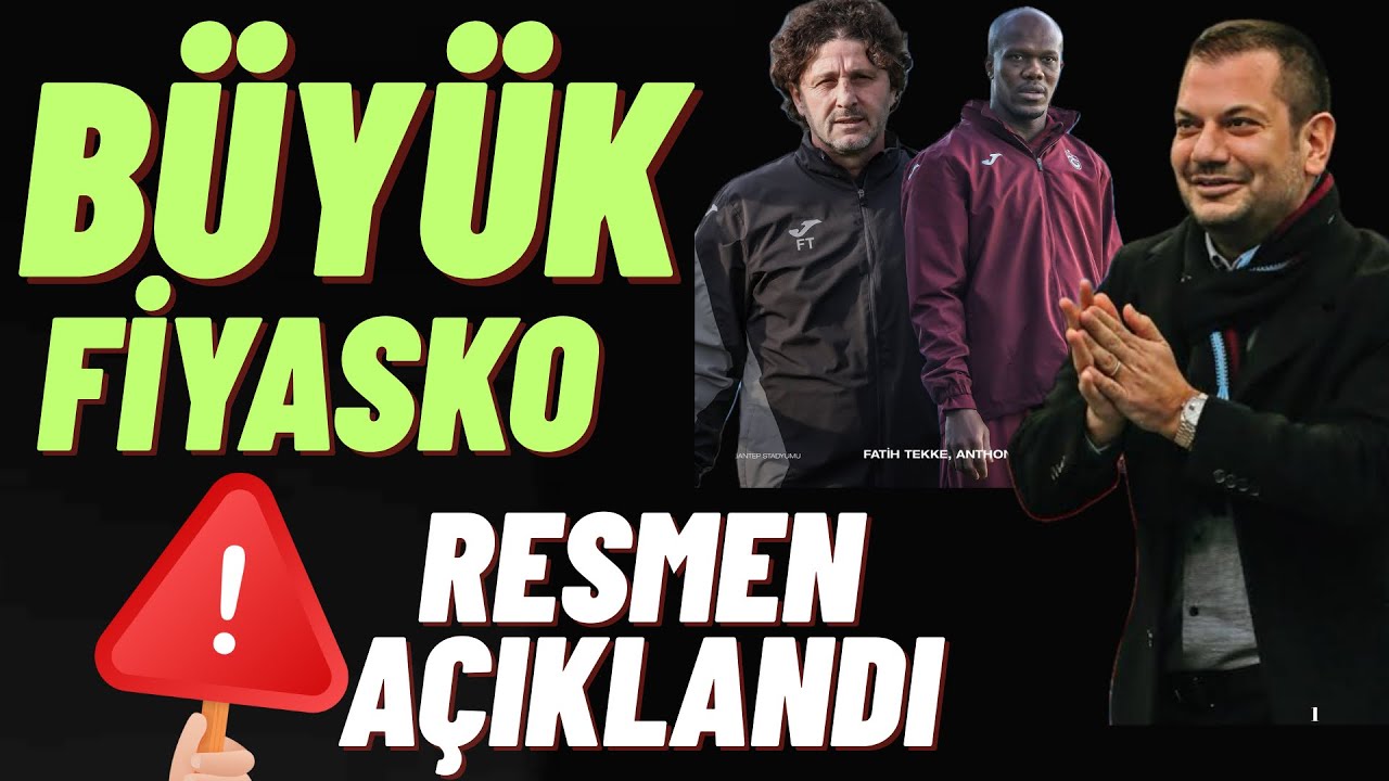 Büyük fiyasko ! Resmen açıklandı! Büyük hatalar #trabzonspor 
