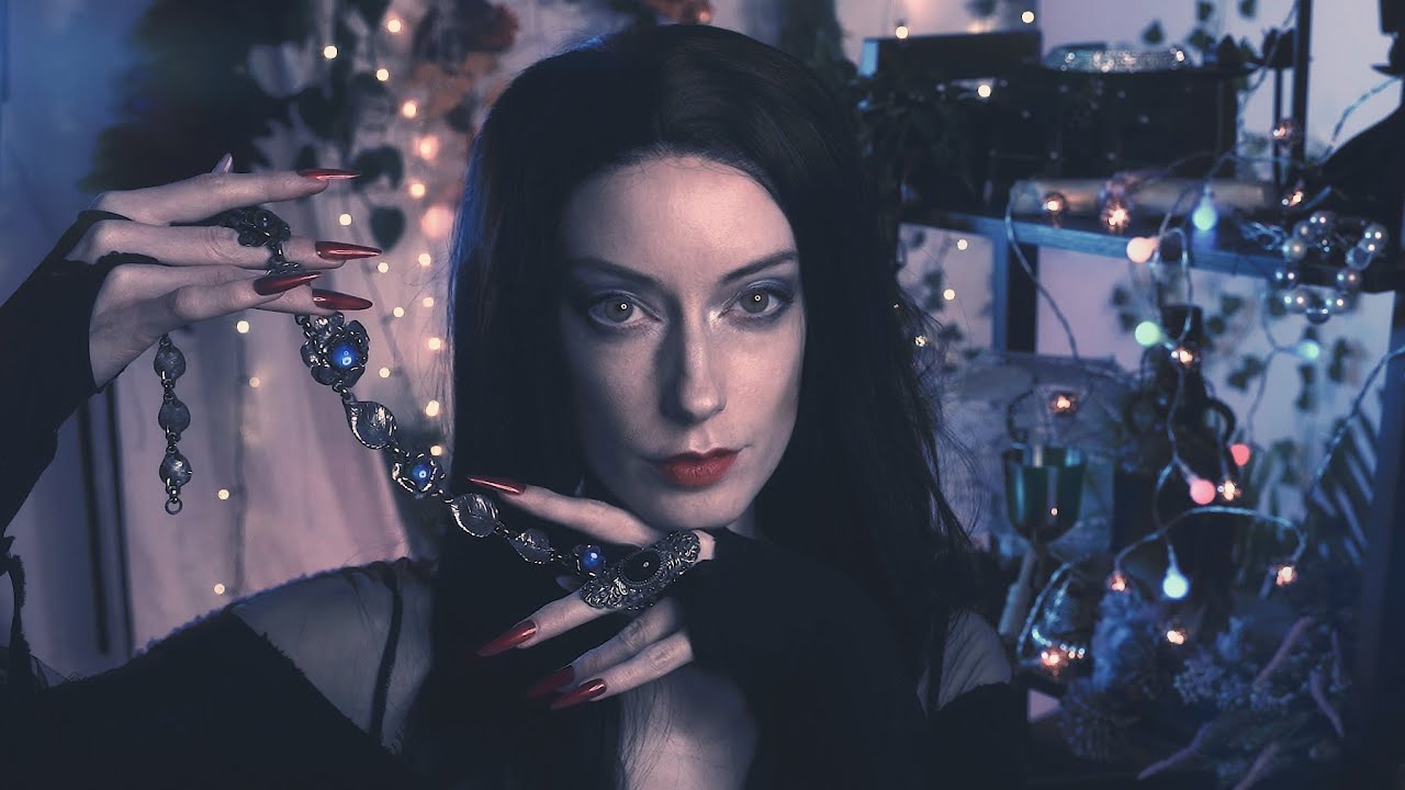 ASMR 🌹 Morticia Addams Picks Your Jewelry... ONCE MORE! 🖤 (Tapping, Soft Spoken, Personal Attention)