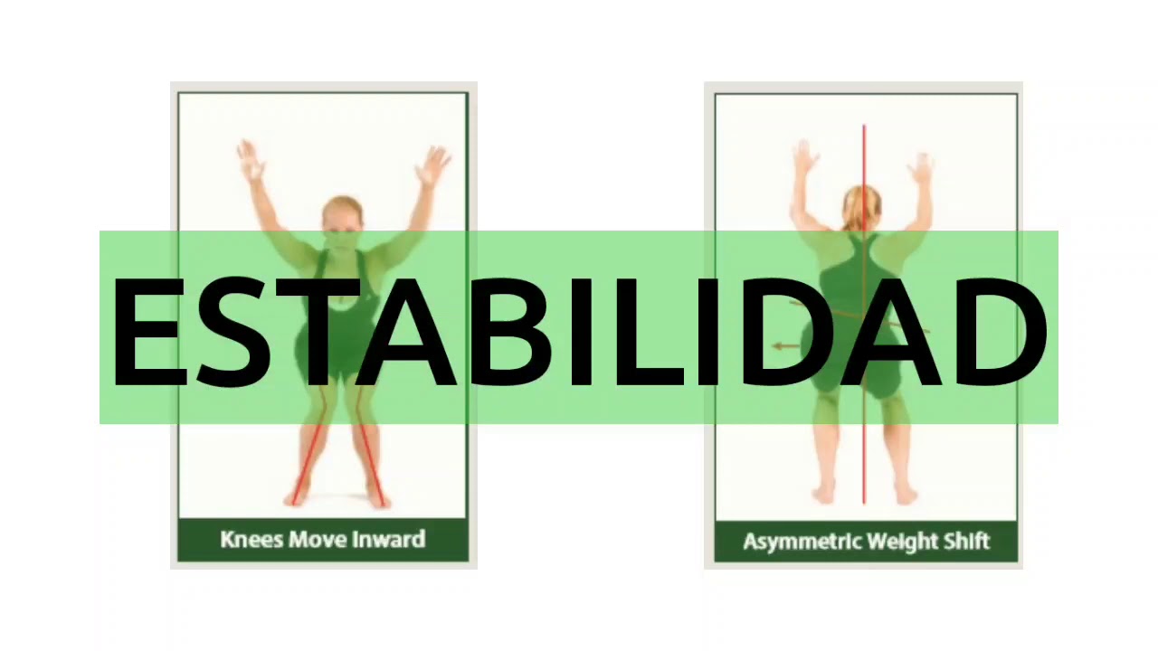 Ejercicio correctivo para Valgo de rodilla y Cadera inestable (Over Head Squat Test)