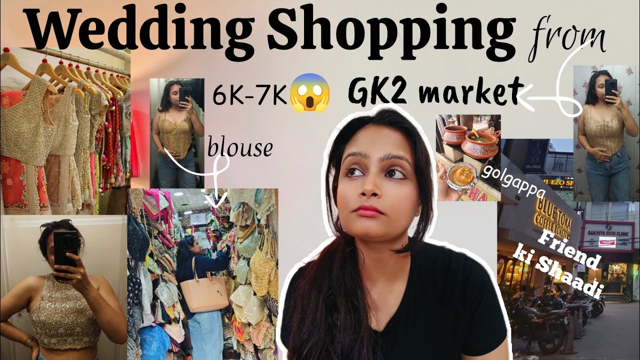Wedding Shopping🛍️6K-7K ki😱dost ki shaadi💃finally I got what I wanted🙆 Exploring GK2 market💌|| Neha🎀