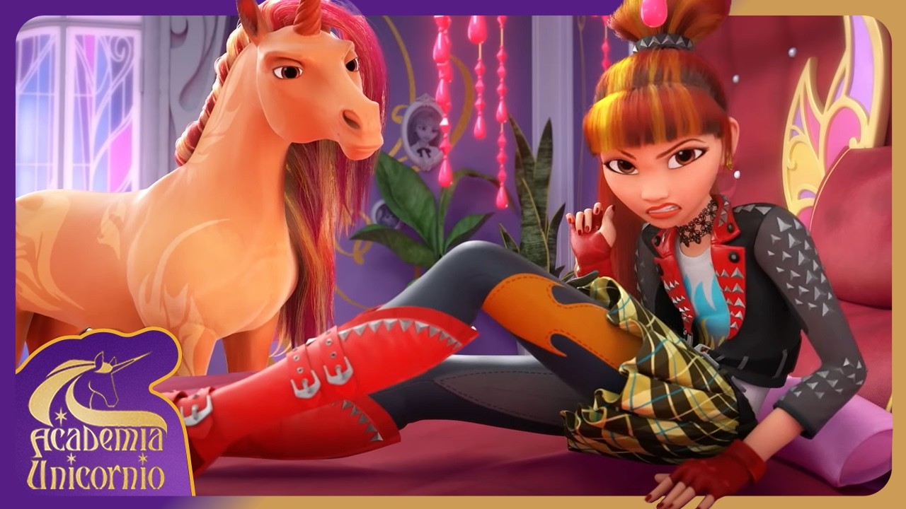 Unicorn Academy 🦄 Valentina e Cinder mostram seu quarto mágico | Desenho animado para crianças