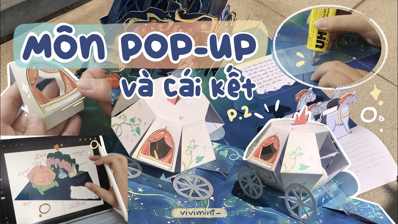 Mình làm môn Pop-up như thế nào để được điểm cao? || Pop-up (phần 2) || vivi mint