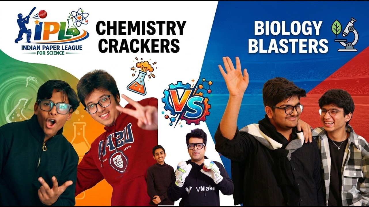 IPL – Indian Paper League for Science | Full Match | Chemistry Crackers vs Biology Blasters | Quiz