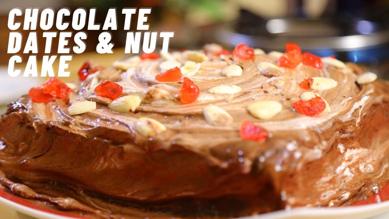 Chocolate Dates and Nuts Cake