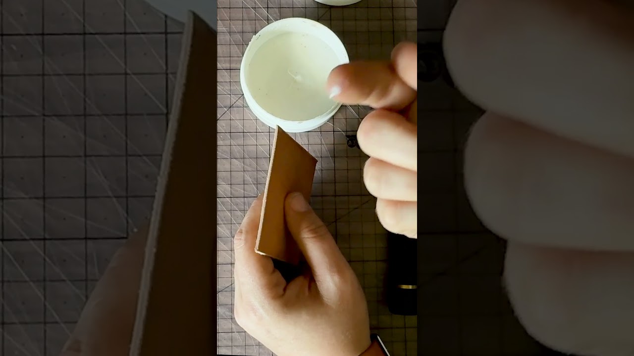 How to Hand Burnish Leather Edges in One Minute