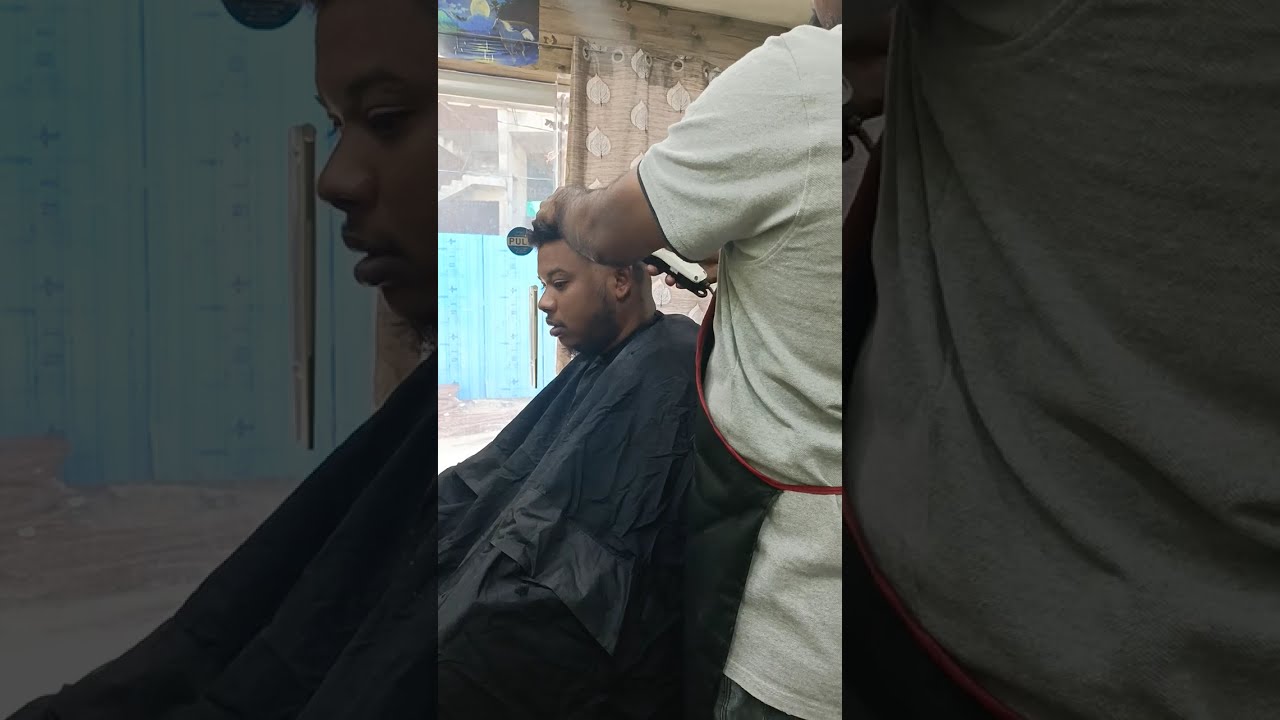 Friend forced to get military haircut 