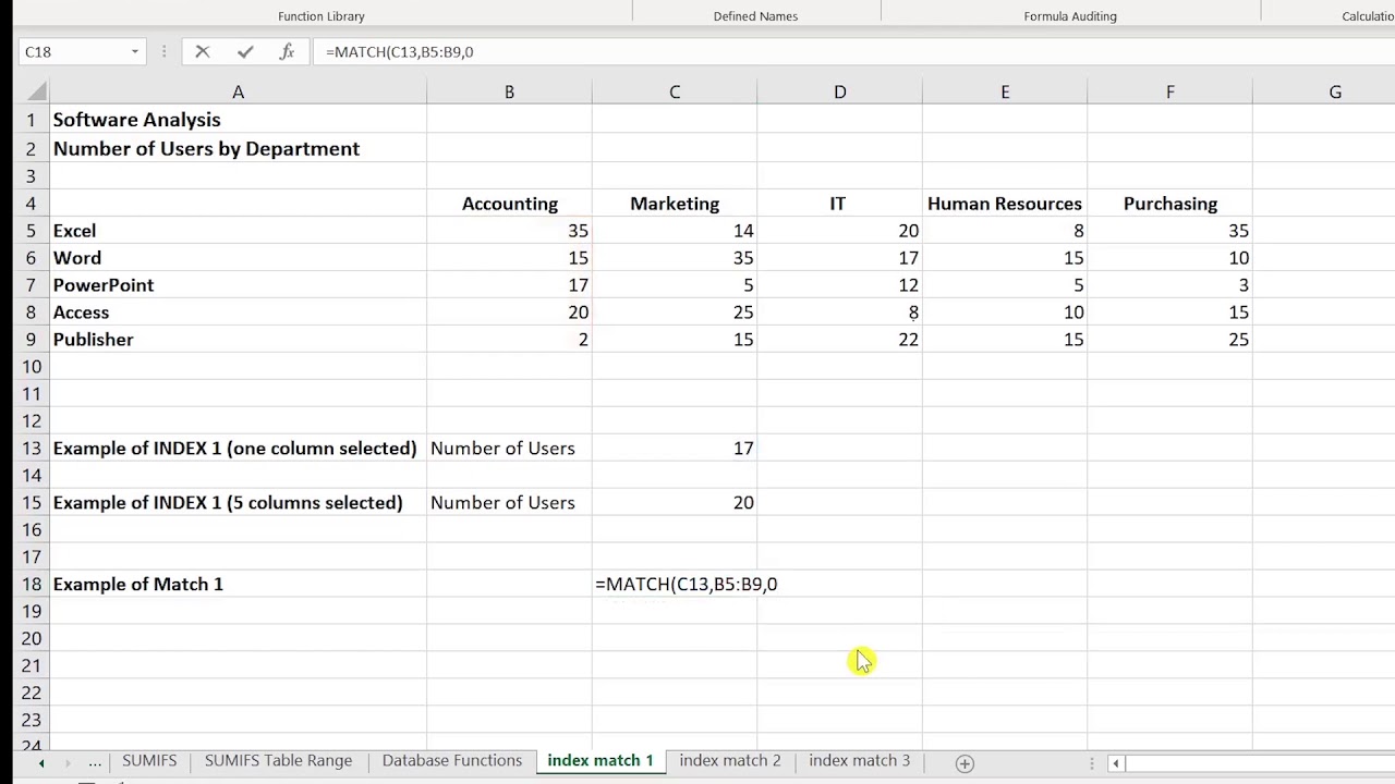 How to Use the Excel INDEX and MATCH Functions