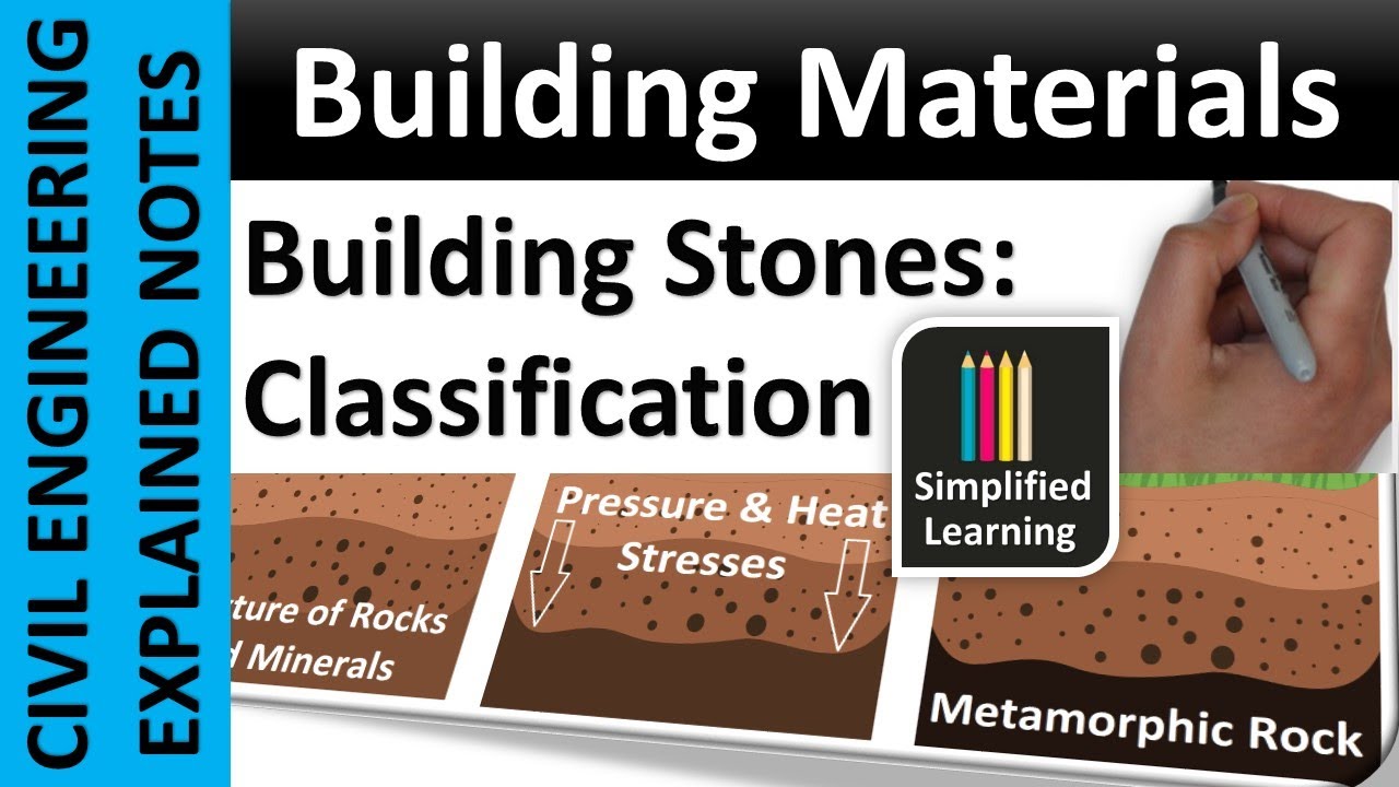 Classification of Building Stones | Building Materials and Construction | Explained Notes