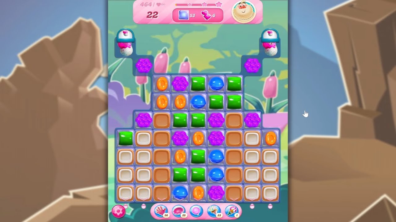Candy Crush Saga LEVEL 464 NO BOOSTERS (new version)🐟☑️