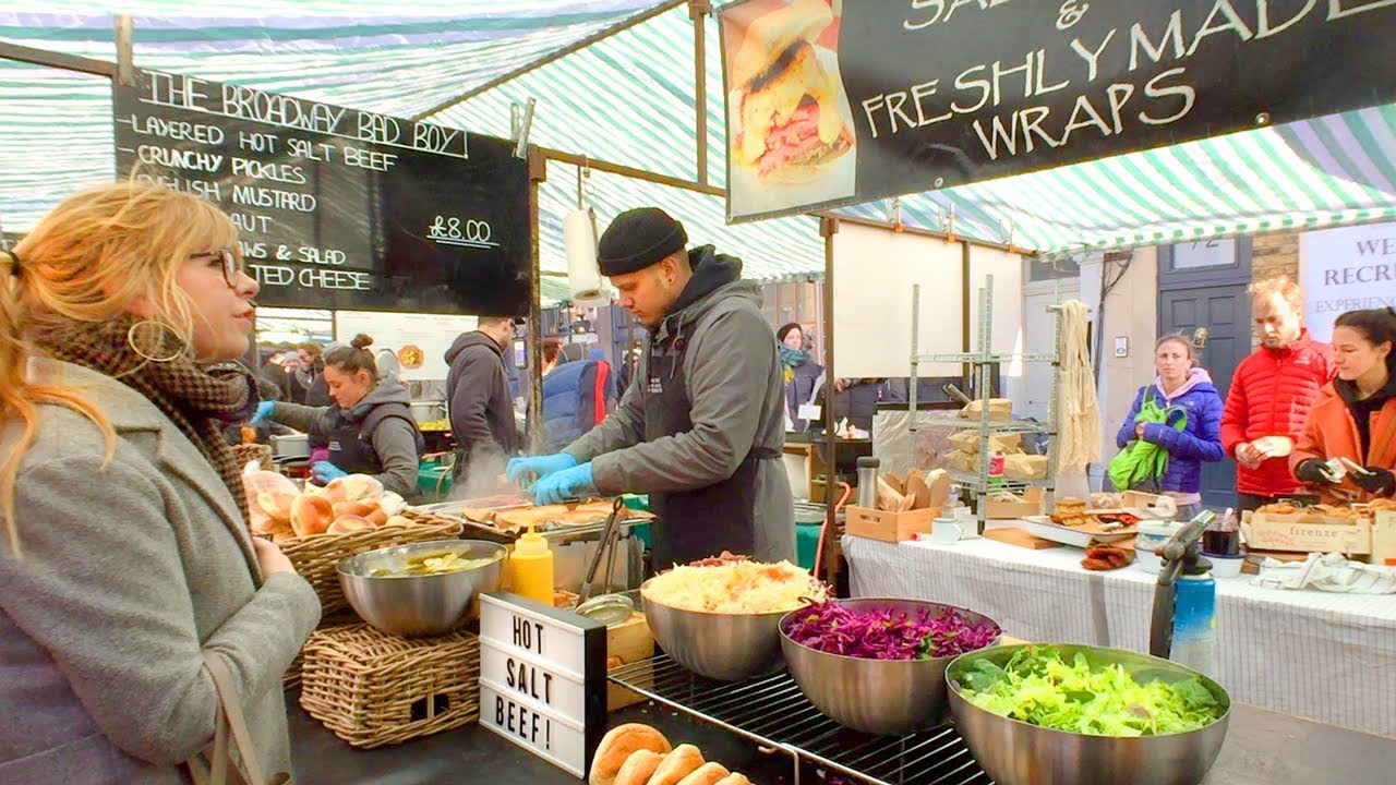 LONDON WALK | Broadway Market in Hackney feat. Lovely Street Food - plus London Fields | England