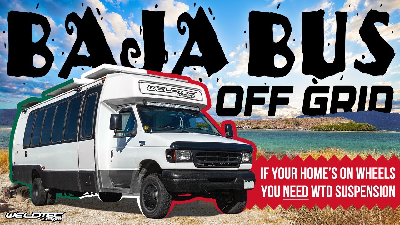 SKOOLIE BUS CONVERSION is BAJA READY! Best Suspension UPGRADE to Get Conversion Buses OFF GRID!