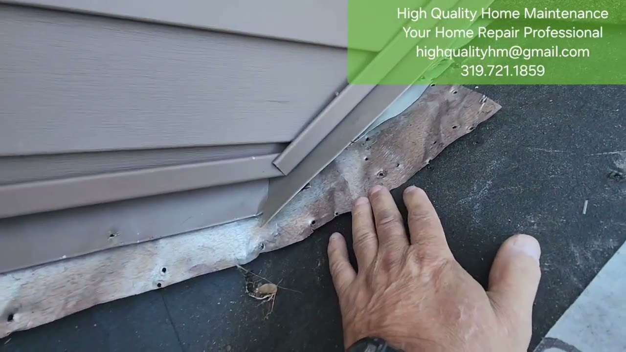 Complex roofing leak on newer siding and roofing. 