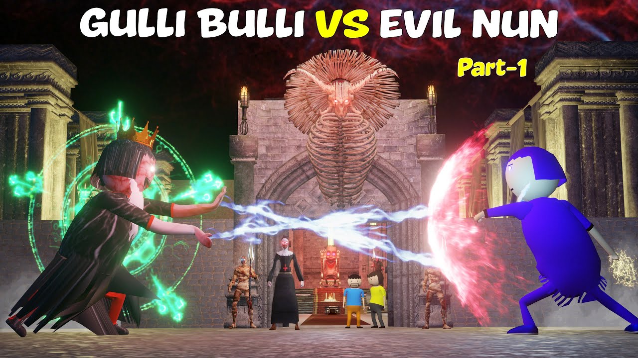 GULLI BULLI VS EVIL NUN {PART 01} | Gulli Bulli Horror Story | SCARY TOONS ‪