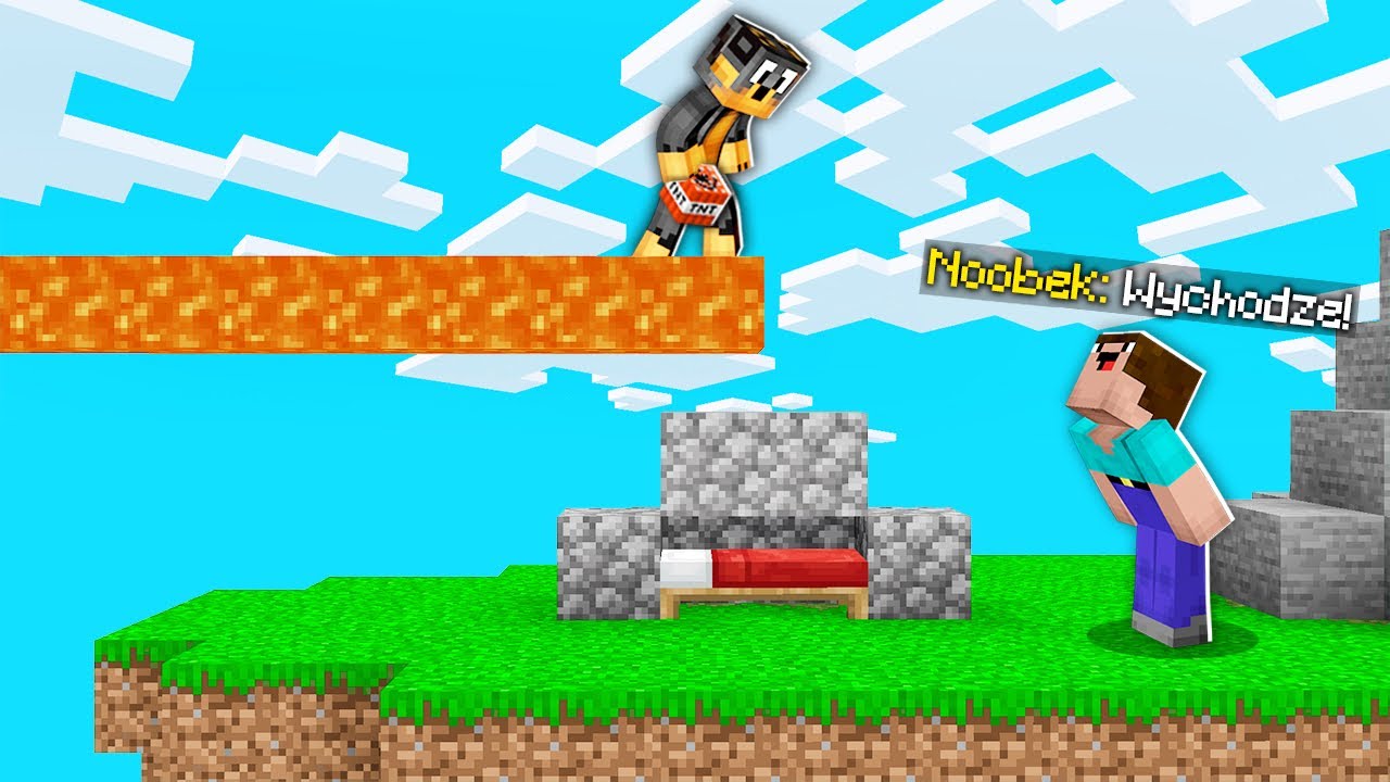 WKURZAM NOOBKA dopóki NIE WYJDZIE z BED WARS! (śmieszne)