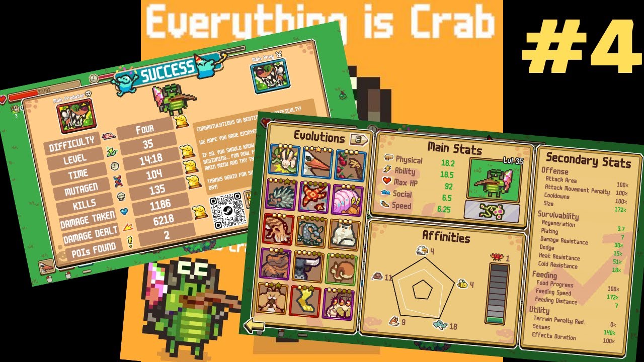 (Everything is Crab #4) Difficulty 4 Gameplay