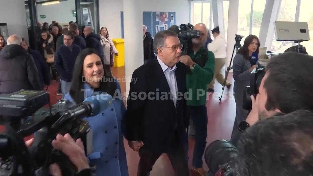 Centre-left Socialist candidate votes in Portugal’s presidential election run-off