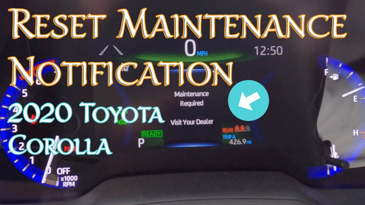 Как легко сбросить уведомление о техническом обслуживании/замене масла: Toyota Corolla Hybrid 202...
