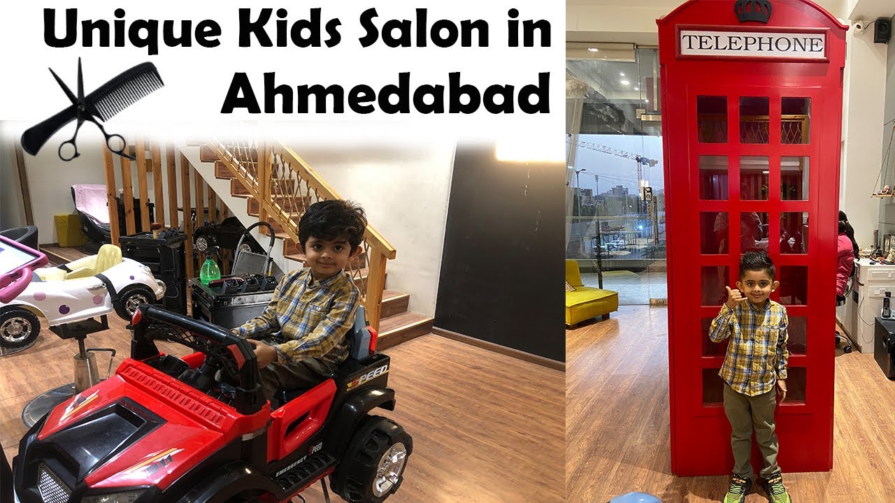 Unique Kids Salon in Ahmedabad | Kids haircut in car | Knotty Heads Salon | Riyan's Haircut