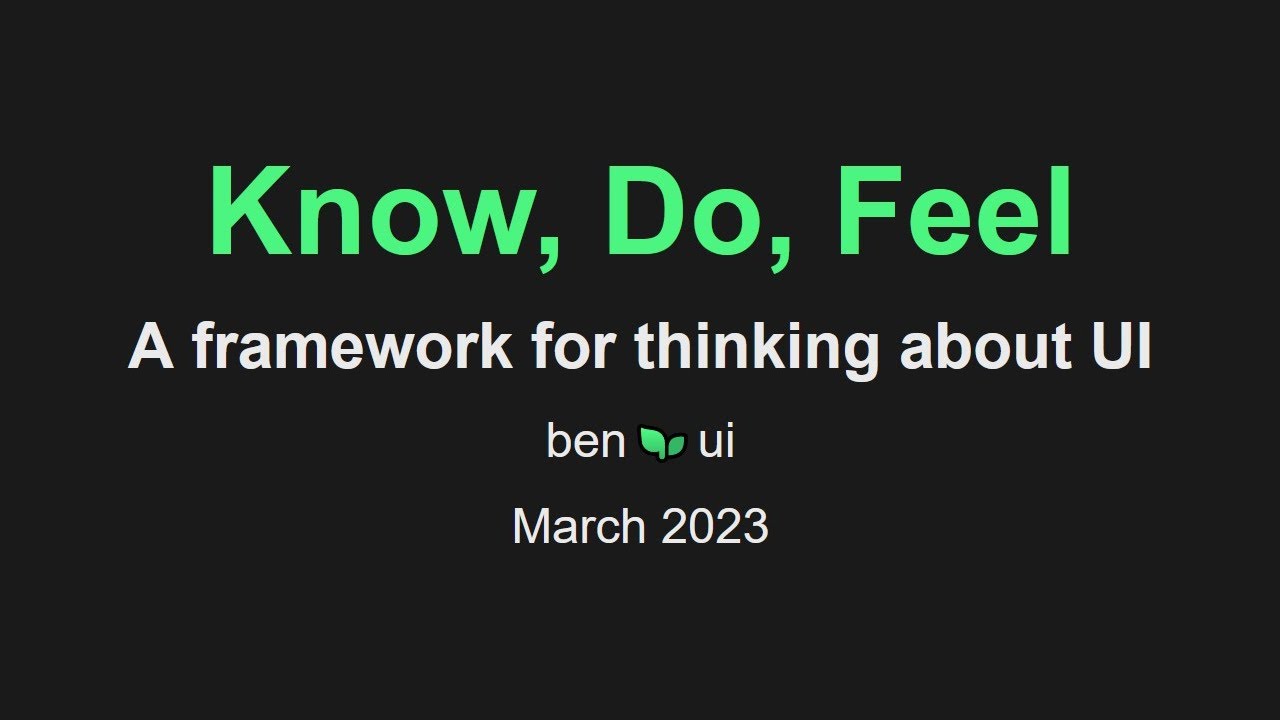 #notGDC 2023 | Know, Do, Feel