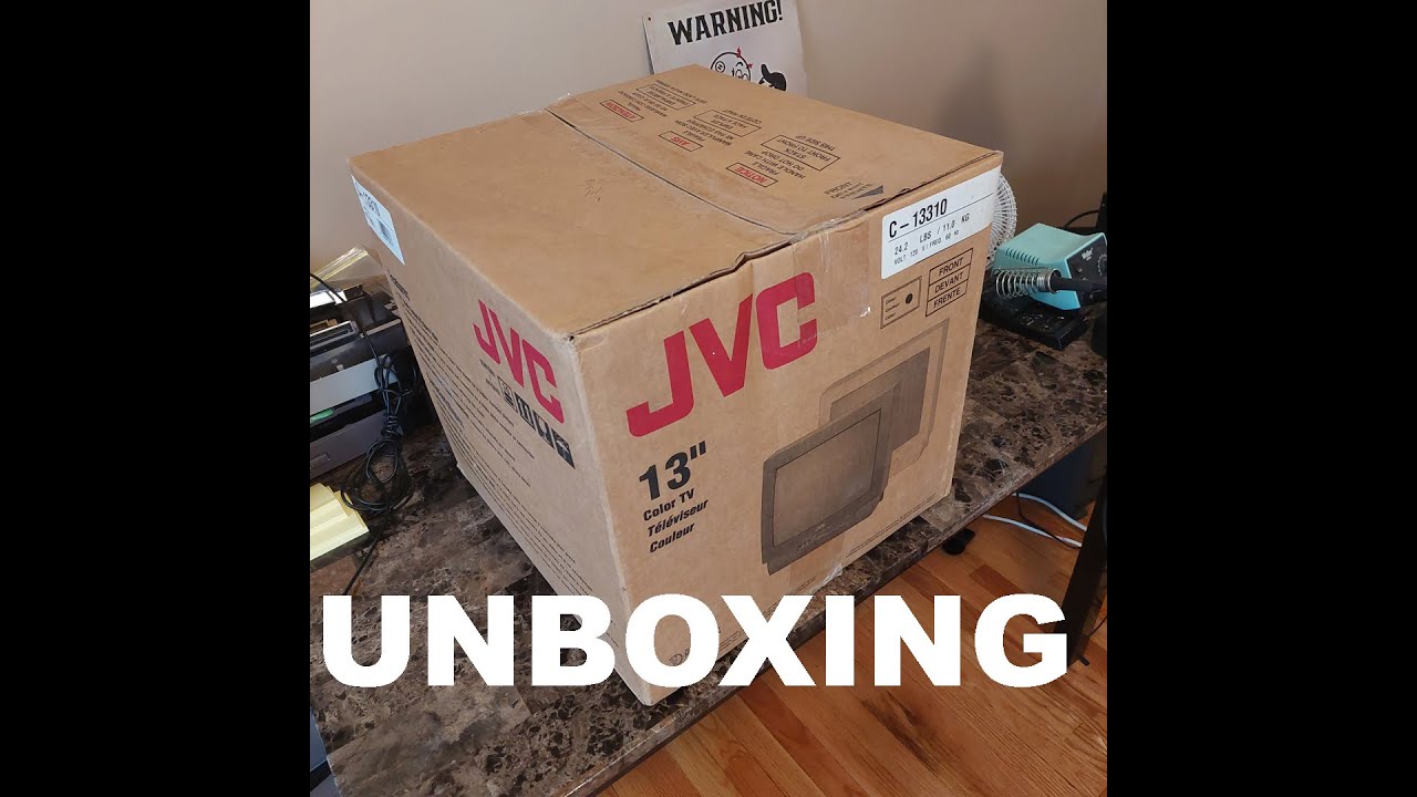 Unboxing a JVC C13310 CRT television in 2022