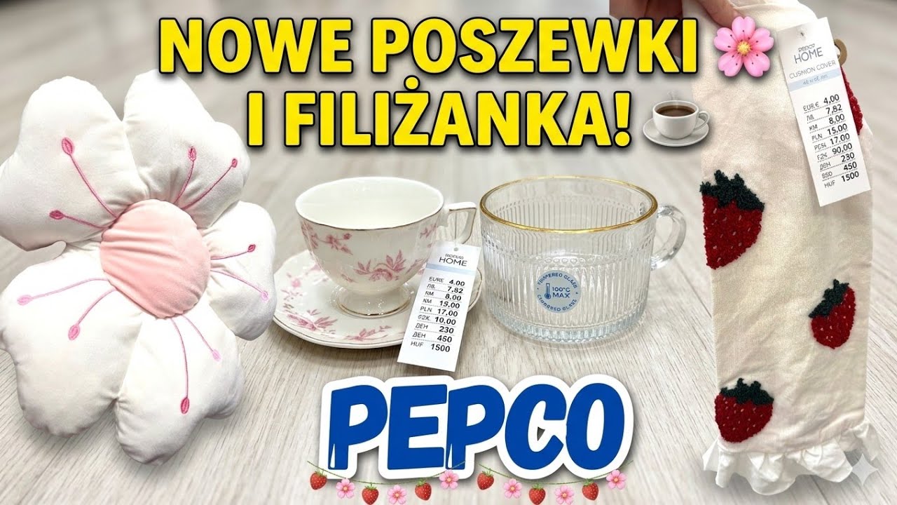 PEPCO 🛍 Truskawkowe poszewki❗️ Nowe filizanki❗️