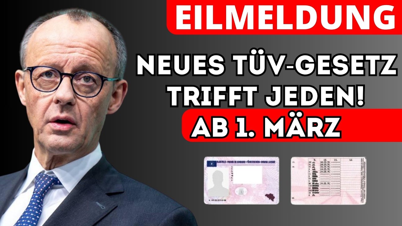 🚨 NEUES T&Uuml;V-GESETZ 2026! Alle Fahrer m&uuml;ssen diese &Auml;nderungen beachten!