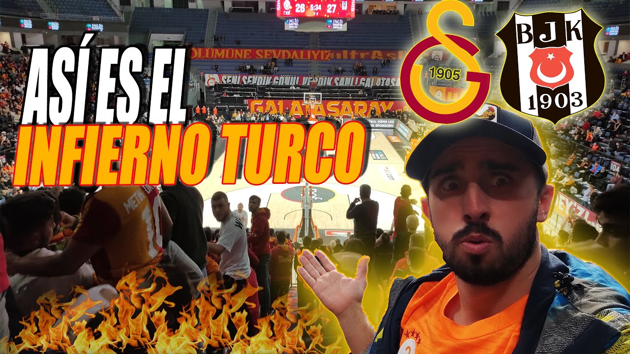 ASÍ ES EL INFIERNO TURCO 🔥 en un GALATASARAY-BESIKTAS de BASQUET (90-73) 🏀 | EL DERBI DE ISTANBUL 🇹🇷