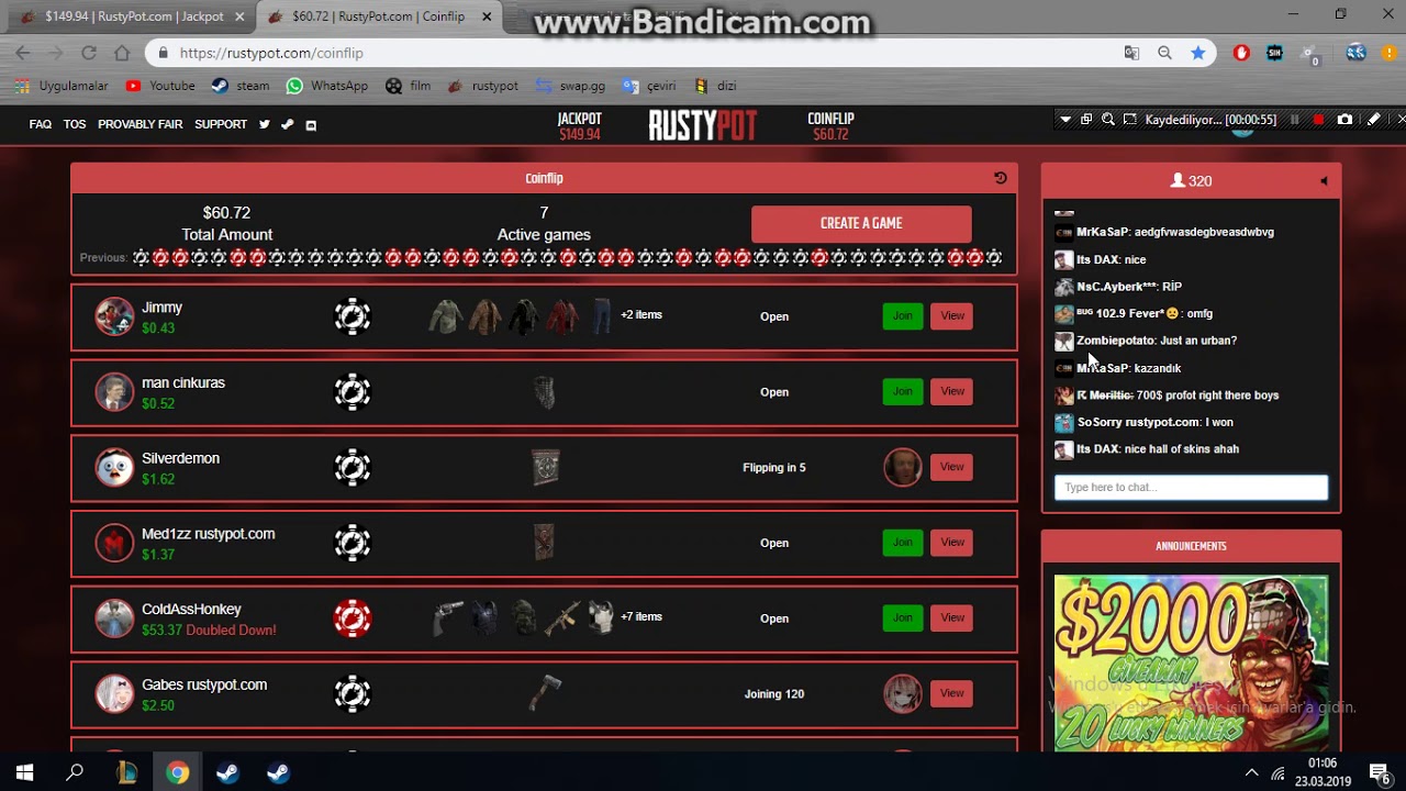 1400 DOLLAR WINNING ON RUSTYPOT.COM