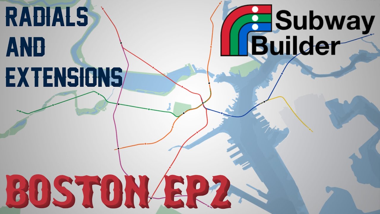 Extending into Greater Boston and adding a Cross-Town Route | Subway Builder | 2