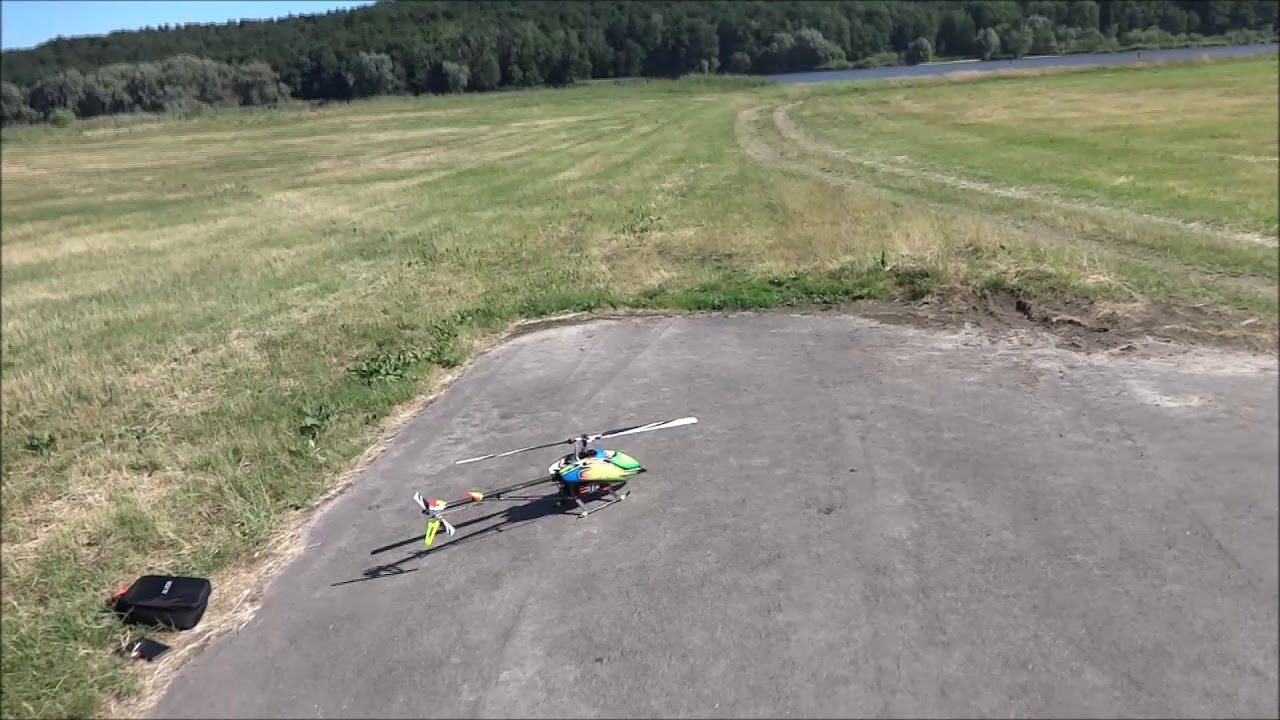 Besuchs-Versuch bei Heliernst mit etwas Fliegen des Align T Rex 550 pro DFC !