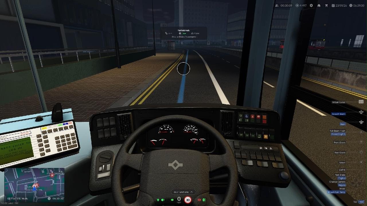 Croydon bus simulator Route 109 south Croydon South end to Addiscombe Road on an Evoseti