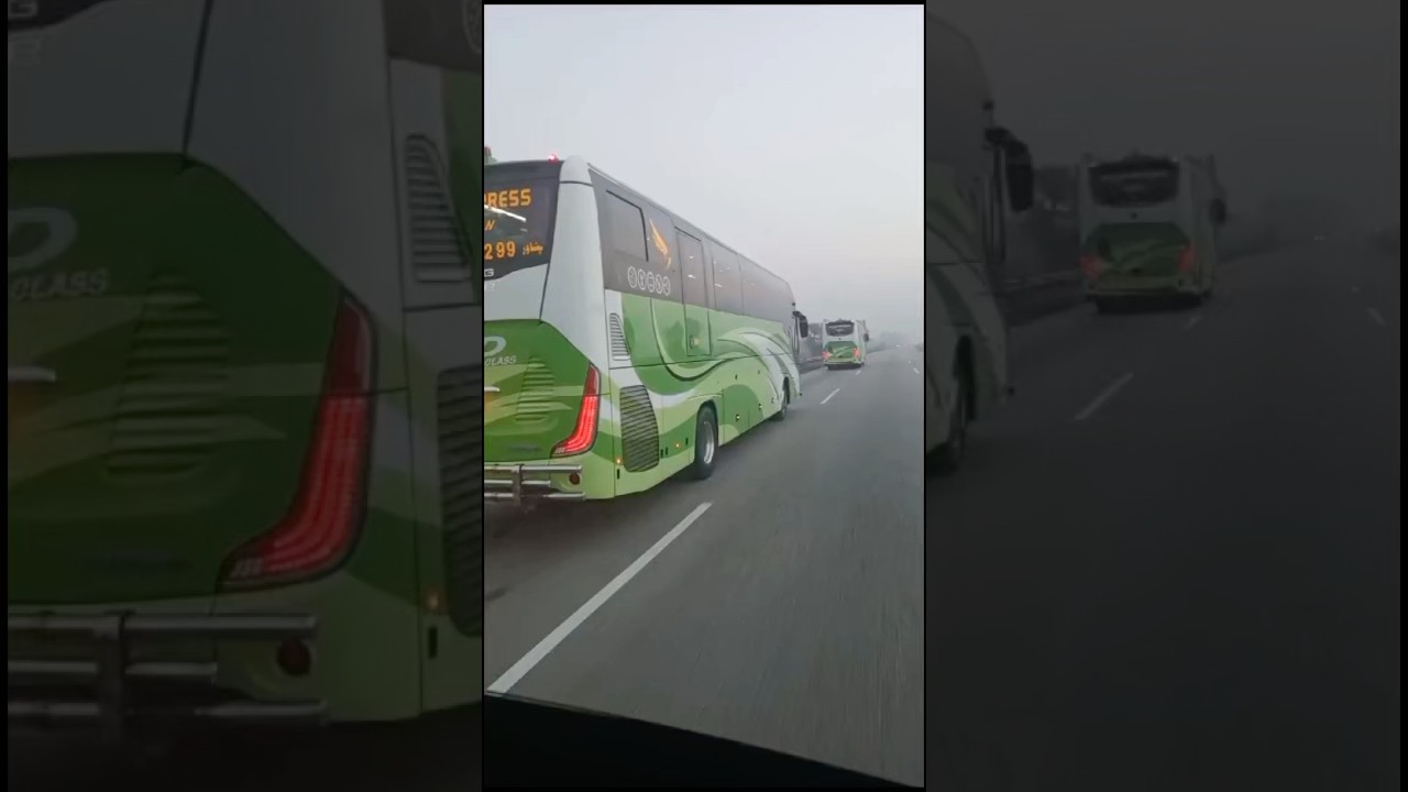 Buner Coach Vs Shaheen Express High Speed Bus Race