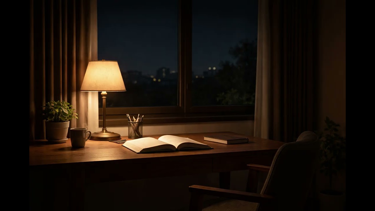 中文讀書音樂｜安靜專注背景音樂｜深夜放鬆版