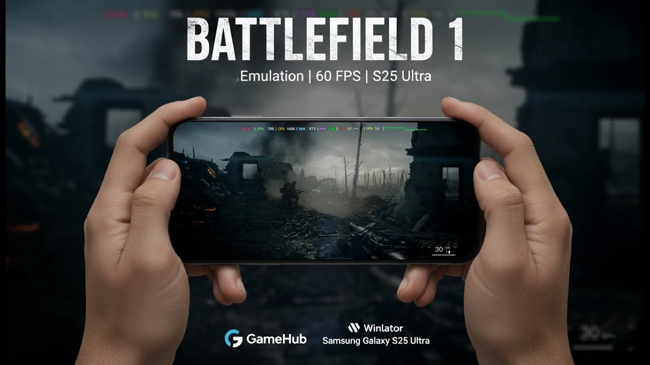 Battlefield 1 — Turnip Drivers 2026  Snapdragon 8 Elite  | Samsung S25 Ultra (GameHub)