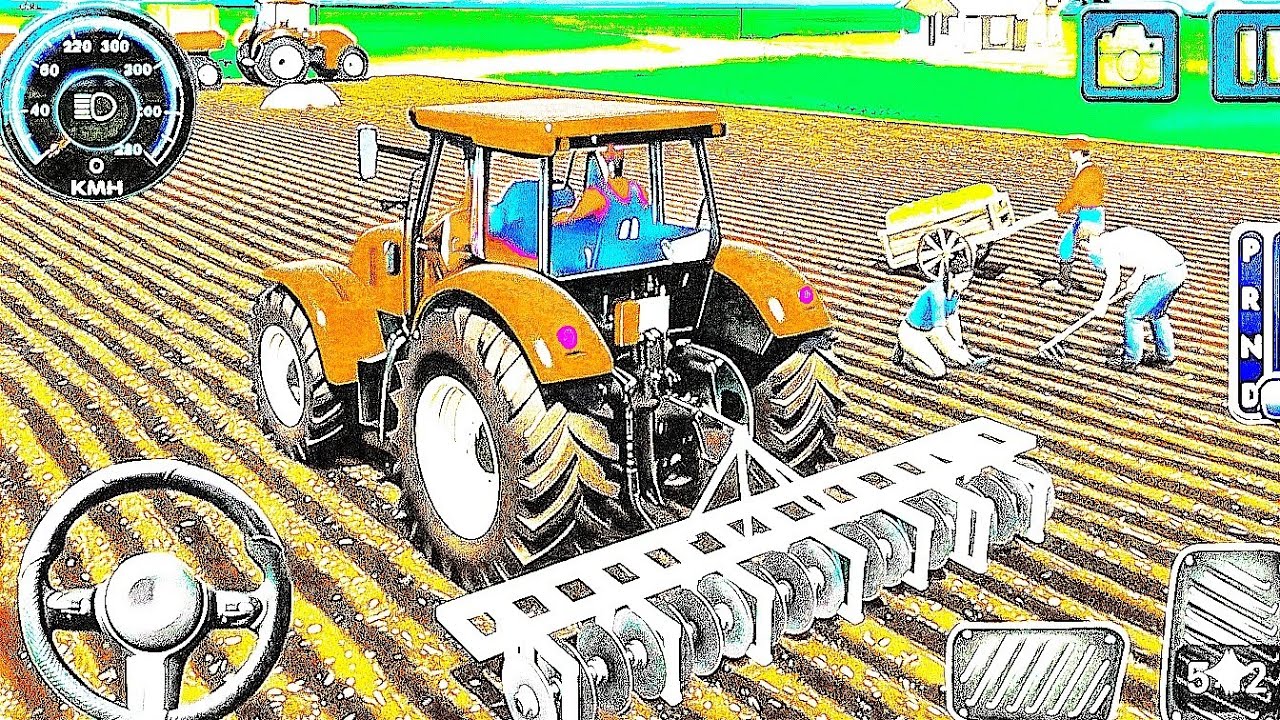 🚜 Follow the Arrows & Connect the Trailer! | Tractor Farming Mission Gameplay