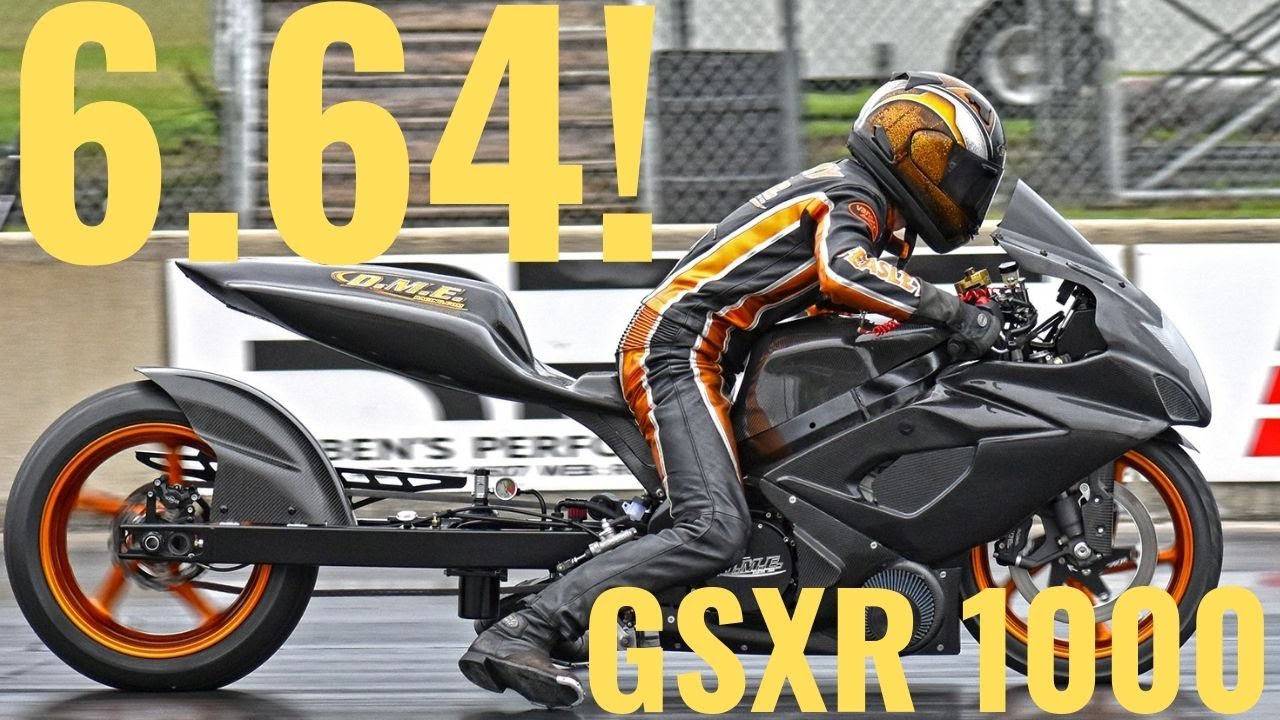 JAW DROPPING DOT TIRE GSXR 1000 FIGHTS OFF HAYABUSA AS TOP 10 NHRA PRO STREET TURBO DRAG BIKE BATTLE